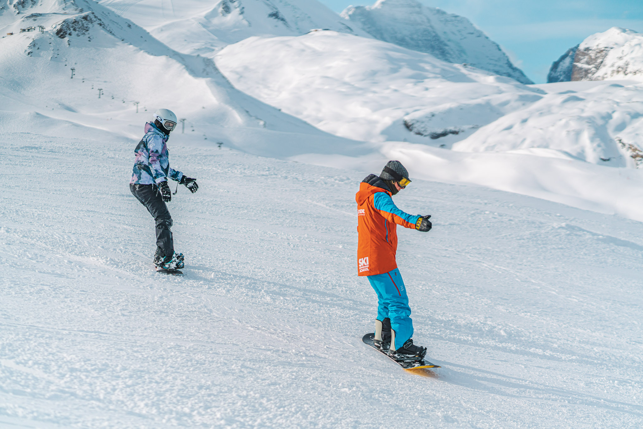 Cours de snowboard avec Oxygène